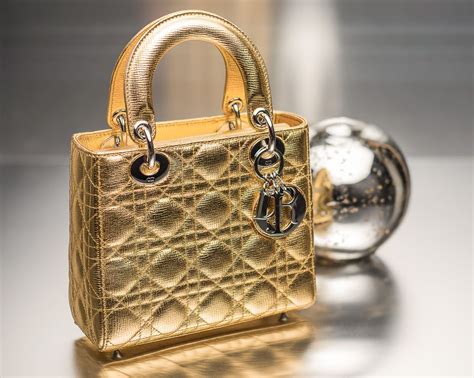 dior bag gold color|small lady Dior bag.